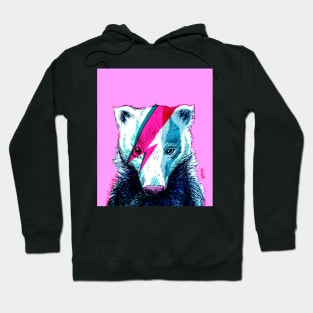 Pop Art Bowie Badger 3 Hoodie